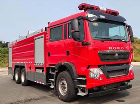 國(guó)六16噸重汽豪沃后雙橋水罐消防車圖片 國(guó)六16噸重汽豪沃后雙橋水罐消防車圖片